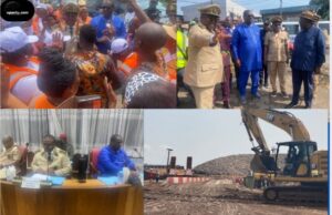 « Soulevez vos balais, soulevez vos râteaux, pour attraper les ordures… Douala est propre (2×1) ! Avec Dr Roger Mbassa Ndine, Douala sera toujours propre ! »