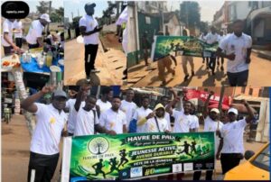 Le Président national de l’Association Havre de Paix, Idriss Kamgang Tchuenkam, conduit la réussite totale de la première édition de la marche sportive « Restons actifs ensemble »